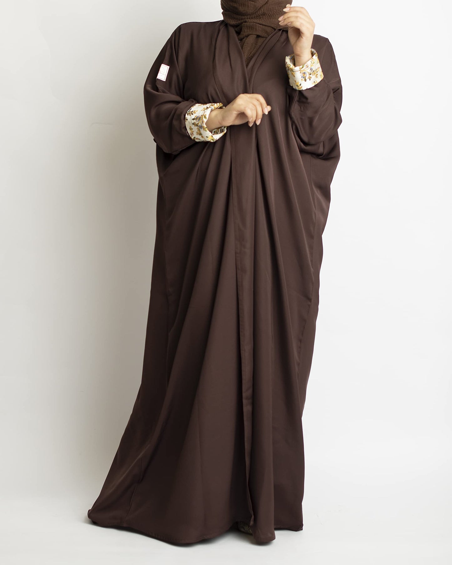 Abaya Crepe Half Cloche Rubber Sleeve