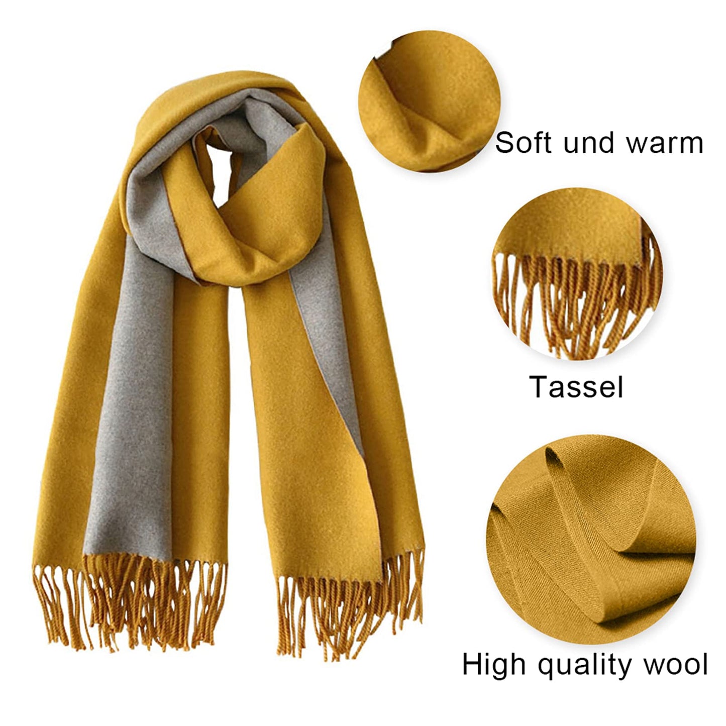 PFLife Women's 010 Cashmere Scarf